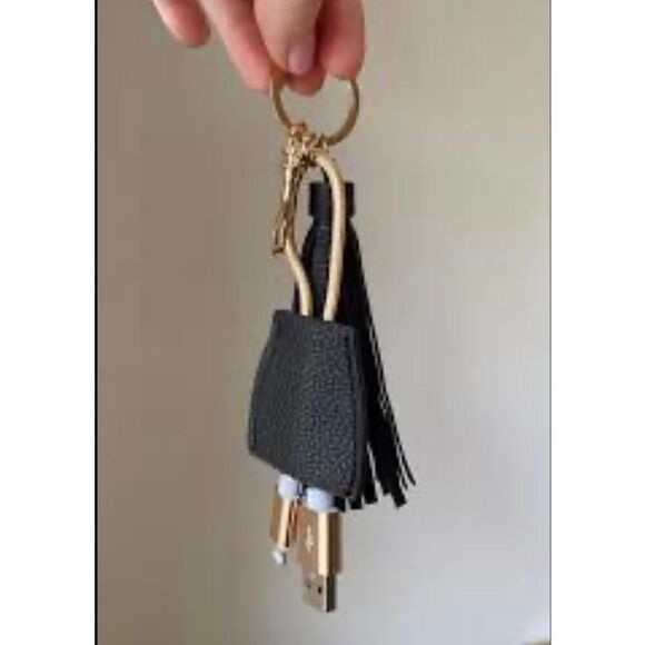 POWER UP IN STYLE - Smartphone Key Chain USB/iPhone Charging Cable w/Tassel. - Picture 11 of 16